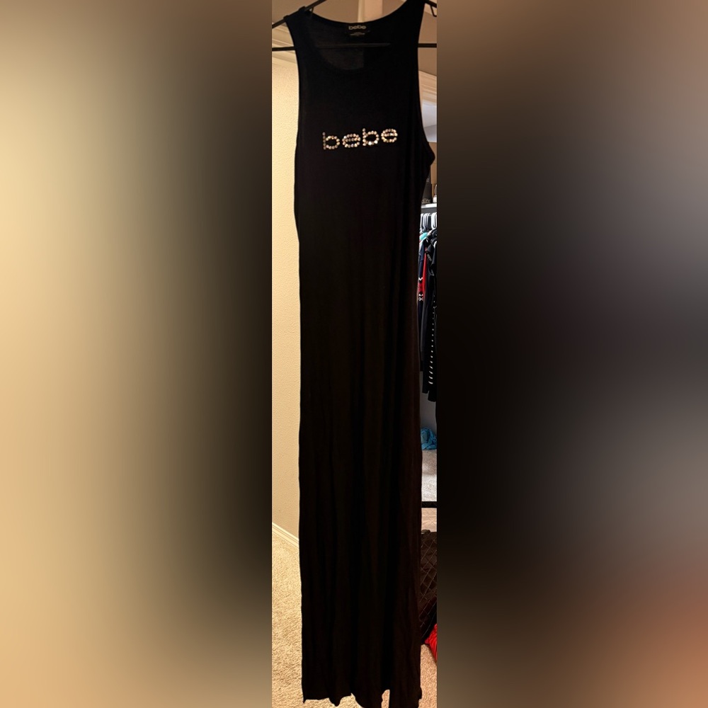 bebe Black Maxi Skirt